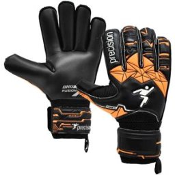 Precision Gants De Gardien De But Fusion X Roll Finger Protect Black / Fluo Orange / White 8 unisex