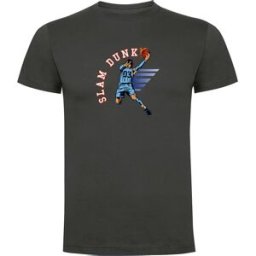 Kruskis T-shirt à Manches Courtes Slam Dunk Dark Grey S Homme