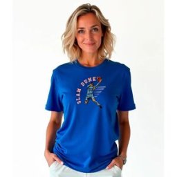 Kruskis T-shirt à Manches Courtes Slam Dunk Royal Blue L Femme
