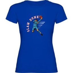 Kruskis T-shirt à Manches Courtes Slam Dunk Royal Blue S Femme