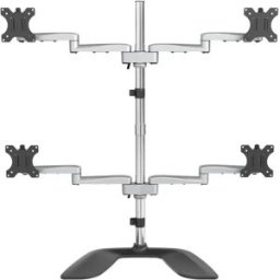 Startech Support De Moniteur Articulé Quadruple Black One Size unisex