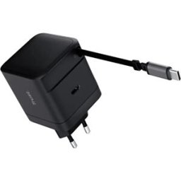 Trust Chargeur Mural Usb-c Maxo-65w 1xusb C 1xretractable Cable Usb C Black One Size unisex