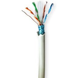 Nedis Câble Réseau Bobine Cat6 Stranded F/utp Copper 100 M Indoor Lszh Gray One Size unisex
