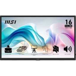 MSI Moniteur Portable Pro Mp165 E6 16´´ Fhd Ips Led Black Europe PAL unisex