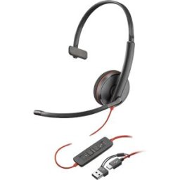 HP Casque Voip Poly 3210 Usb-c +usb-c/a Black One Size unisex