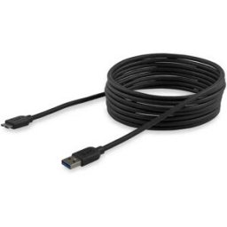 Startech Câble Usb Câble Micro Usb 3.0 Fin 3 M Black One Size unisex