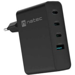 Natec Chargeur Mural Nuc-2234 Usb-a Et Usb-c Black One Size unisex