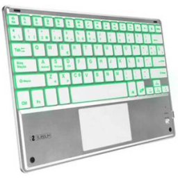 Subblim Clavier Sans Fil Smart Backlit Bluetooth Touchpad Espagnol Silver One Size unisex