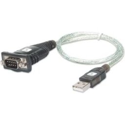 Techly Câble Idata-usb-ser-2t Série Vers Usb-a Black One Size unisex