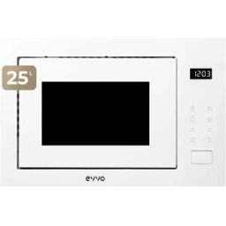 Evvo Four à Micro-ondes Encastrable Avec Gril Mi45 1200w White Glass 25L unisex