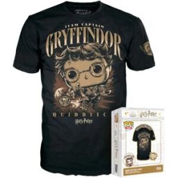 Funko Pop! T-shirt Quidditch à Manches Courtes Harry Potter Black M unisex