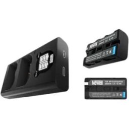 Newell Chargeur Double Dl-usb 2 Batteries Np-f570 Grey One Size unisex