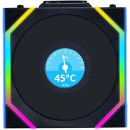 Lian-Li Ventilateur Uni Sl120 Lcd Wireless Rgb Reverse 120 Mm Black One Size unisex