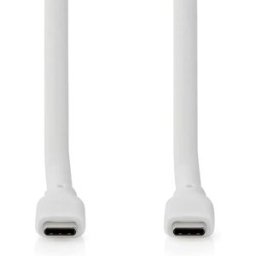 Nedis Ccgb64810bk10 Câble Usb 3.2 Gen 2 Usb-c M-usb-c M 8k à 20 Gbit/s Nickelé Silicone 1 M 240w 30hz Black One Size unisex