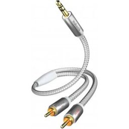 Inakustik Câble Premium Audio 3.5 Mm Jack Plug Cinch 1.5 M White One Size unisex