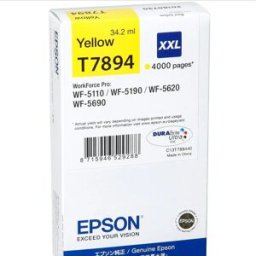 Epson Ink Cartouche D´encre Dura Brite Ultra Xxl T 7894 Yellow One Size unisex