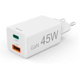 Hama Mini Chargeur Mural Usb-a Et Usb-c Qc+pd 45w White One Size unisex