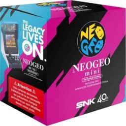 Neo Geo Mini Console Rétro édition Internationale Avec 40 Jeux Black One Size unisex