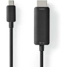 Nedis Ccgb64655bk20 Câble Adaptateur Usb-c Vers Hdmi Usb 3.2 Gen 1 4k@ Nickelé 2 M 60hz Black One Size unisex