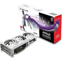 AMD Carte Graphique Saphire Rx 9070 Pure Gaming Oc 16gb Gddr6 Black One Size unisex