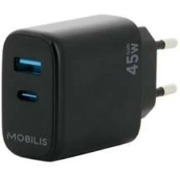 Mobilis Chargeur Mural Usb-a Et Usb-c 45w Black One Size unisex