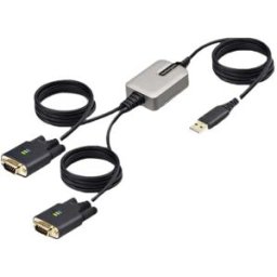 Startech Adaptateur Usb Série 2p6ffc-usb-serial Black One Size unisex