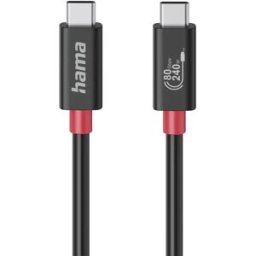 Hama Câble Usb-c Avec Marqueur électronique 1 M 240w Black One Size unisex