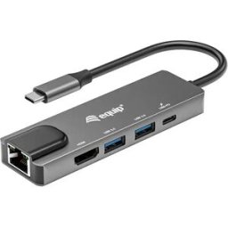 Equip Adaptateur 5 En 1 4k Usb-c Vers Hdmi/usb-a Black One Size unisex