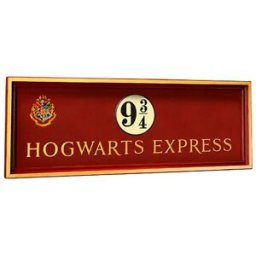 Noble Collection Réplique De La Plaque De La Voie 9 3/4 Harry Potter Red One Size unisex