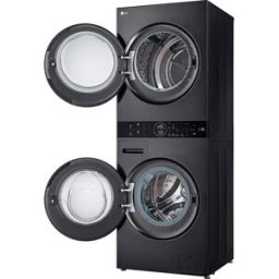 Lg Lave-linge Séchant à Chargement Frontal Tower Wt1210bbf Black 12 kg unisex