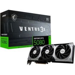 MSI Carte Graphique Rtx 5080 Oc X3 16gb Gddr7 Black One Size unisex