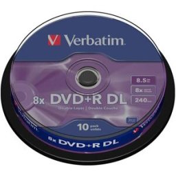 Verbatim 10 Dvd+r Double Couche 8x Matte Silver One Size unisex