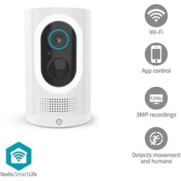 Nedis Caméra De Surveillance Wificbo33wt Full Hd White One Size unisex