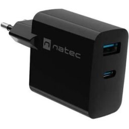 Natec Chargeur Mural Usb-a Et Usb-c Ribera Gan 45w Black One Size unisex