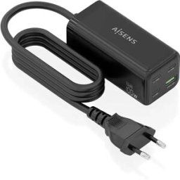 Aisens Chargeur Mural Usb-a Et Usb-c Asch-100w4p054-bk Black One Size unisex