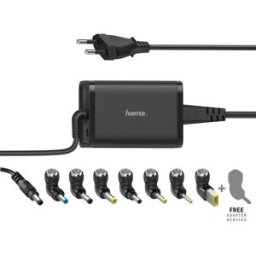 Hama 7 Adaptateurs 15-19v/chargeur Pour Ordinateur Portable 65w Black One Size unisex