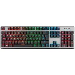 Krom Clavier Mécanique Gaming Kernel Rgb Grey / Black Spanish QWERTY unisex