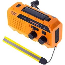 Adler Radio Portable Crank Ad 1197 Orange One Size unisex