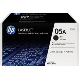 HP Ink Toner 05a 2 Unités Black One Size unisex