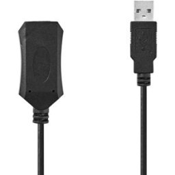 Nedis Ccgl60extbk200 Câble Usb 2.0 Actif Usb-a M-usb-a F 480 Mb/s Nickelé 20 M Black One Size unisex