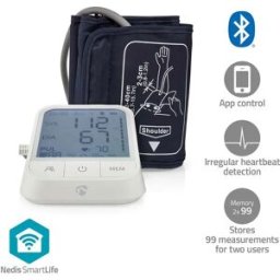 Nedis Tensiomètre Bluetooth Lcd White One Size unisex