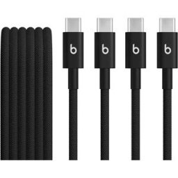 Beats Câble Usb-c 1.5 M 2 Unités Black One Size unisex