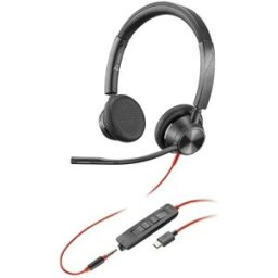 HP Casque Voip Poly 3325 Usb-c +3.5+usb-c/a Black One Size unisex