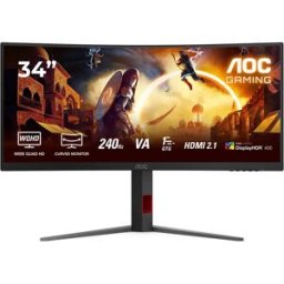 AOC Écran Incurvé Gaming Cu34g4z 34´´ Wqhd Va Curva 240hz Black One Size unisex