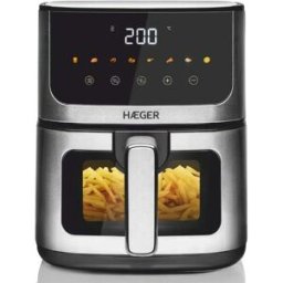 Haeger Friteuse à Air Magic Window 1400w 4.7l Black 4.7 litres unisex