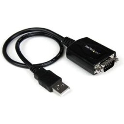 Startech Adaptateur Câble Usb Vers Série Db9 30 Cm Black One Size unisex