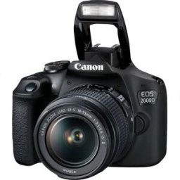 Canon Appareil Photo Reflex Eos 2000d Ef-s 18-55 Mm Is Black One Size unisex