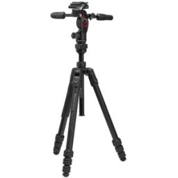 Manfrotto Adaptateur De Caméra Befree Gt 3 Way En Aluminium Black One Size unisex