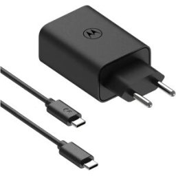 Motorola Chargeur Mural Usb-c Turbopower 50w Black One Size unisex