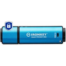 Kingston Clé Usb Ironkey Vault Privacy 50c Usb 32gb Taa Compliant Blue One Size unisex